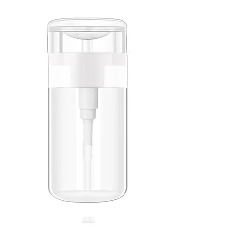 KEAIYYJ® 4 oz Push Down Pump Dispenser Nail Polish Remover Alcohol Bottle Liquid Container Makeup Water Clear 120 ml