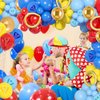 121 Pcs Red Blue Gold balloon garland Arch Kit, for Cartoon Blue Hedgeho Themed Birthday Party Decorations Boys Girls Gatherings Party Supplies