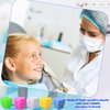 180 Pcs Plastic Tooth Holders Colorful Tooth Savers Multicolor Tooth Box Bulk for Kids Dentist Office Giveaways Theme Party Supplies Goodie Bag Fillers, 5 Colors