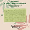 Australian Botanical Soap, Eucalyptus with Lemon, Lime, and Petitgrain 6.6 oz. (187 g) Soap Bars | Natural Ingredient Bar Soap | All Skin Types | Women & Men | Shea Butter Enriched - Pack of 4