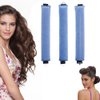 Heatless Hair Curling Sticks -YiQiYi No Heat Hair Rollers Overnight Soft DIY Wave Hair Curlers Rode Hair Accessories for Women Long &Medium Hair Heatless Hair Curlers to Sleep In 3PCS (Blue)