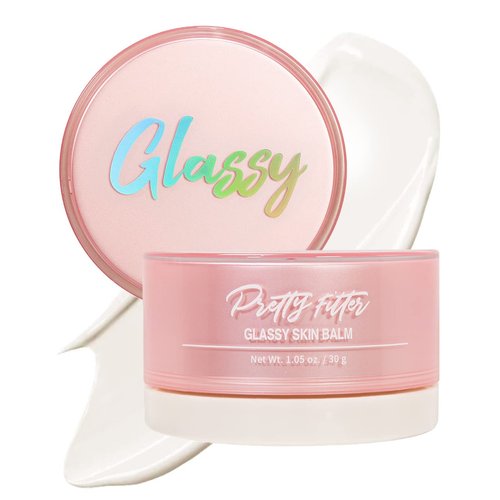 TOUCH IN SOL Pretty Filter Glassy Skin Balm Primer 1.05 oz. – Skin Smooth Moisturizing Primer before Makeup - Natural Glow Face Cream Moisturizer with Shea Butter and Rose Flower Water