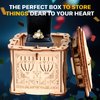 ESC WELT Secret Lock Box 3D Wooden Puzzle Game - Creative Gift Box for Money, Vouchers, Gift Cards - 3-in-1 Wooden Box Game - Gift Box for Teenagers and Adults - 3D Wooden Puzzle