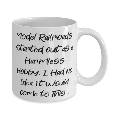 Best Model Railroads Gifts, Model Railroads Started Out as a Harmless Hobby. I, Model Railroads 11oz 15oz Mug From Friends, Model trains, Train sets, Toy trains, Railroad tracks, Train table