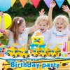 12 Set School Party Favor Gift Supplies School Bus Cups with Straws, Plastic School Bus Shape Cup Reusable School Party Plastic Cups Bulk School Bus Birthday Party Favor for Car Birthday Party