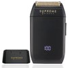 Supreme Trimmer Crunch Mens Foil Shaver STF602 | 150 Minute Run Time Men's Electric Razor | Waterproof Shaver for Short Hair or Stubble, Barber Use | Black