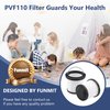 PVF110 Washable Filter Replacement for Black and Decker Pivot Vacuums PHV1810, PHV1210, PHV1410, BDH2000PL, BDH2020FLFH, BDH1620FLFH, Compared to Part # PVF110, 90552433, 90552433-01 (4 Pack)