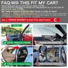 Ovege Car Window Shades Magnetic 2pcs Universal Car Window Screen Mesh Side Window Sun Shade Automotive Window Sunshades for Driver Passenger (Semi-Transparent, Front Seat 2pcs-)