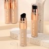 2-in-1 Liquid Foundation and Concealer Stick with Brush, Buildable And Lightweight Formula, Waterproof And Full Coverage Foundation, Long Lasting Moisturizing Concealer Foundation