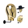 CHADWICK Mannequin Head Wall Mount Wig Stand, Chrome Wig Holder, Hanging Wig Stand, Hat Display Stand, 20 Inch Manikin Head Block for Wigs, Hats, Headwear, Luxury Look at Home, Salon, Head Swivels