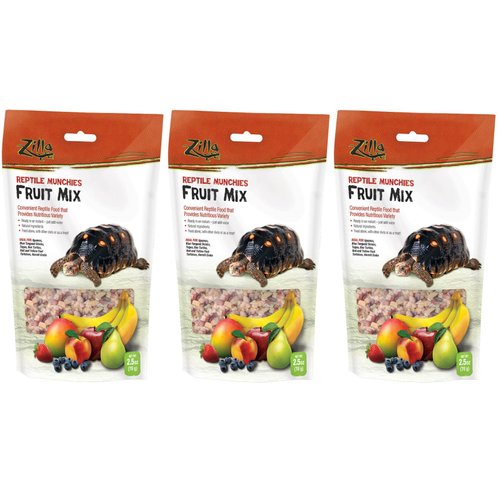 Zilla Reptile Munchies Fruit Mix 2.5 Ounce (3 Pack)