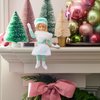 Martha Stewart Martha on a Mantle 2024 Christmas Elf Doll, 12” Small Plush Toys Shelf Décor, for Men & Women