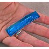 Stained Glass Barrette - Small 2.5" 65mm - Turquoise Blue Aqua Aquamarine Teal Transparent Solid Color Slide Clip Hair Accessories