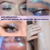 Holographi Face Body Glitter Gel, Sparkle Color Changing Face Glitter Gel for Body, Face, Hair and Lip Color Changing Sparkling Glitter Gel for Women Girls Music Festival Concerts Party (#03)
