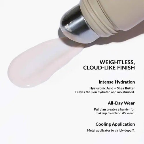 REFY Blur and Hydrate Oil-Control Face Primer with Hyaluronic Acid + Bonus Premium Korean Hydrating Sheet Masque, Clear