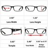 TruVision Readers Reading Glasses - 9504HP - 3 Pack - Black - 4.00