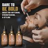 Viking Revolution Men's Beard Oil - Natural Argan and Jojoba Blend, Softens and Strengthens Facial Hair (Cedar and Pine, 3 Pack)