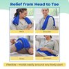 Microwavable Heating Pads for Lower Back, Neck, and Shoulder Pain Relief - Moist Microwave Heating Pad for Muscles and Joints - Microwave Hot Pack Heat Pad for Cramps -1 Heat Pack Blue-Lavender Scent