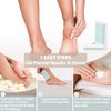 ZMOI Glass Pumice Stone Callus Remover for Feet, Elbows, Hands, and Knees, Spain Made - 2 in 1 Pedicure Exfoliator and Scrubber for Rough, Hard Skin (Teal Color)
