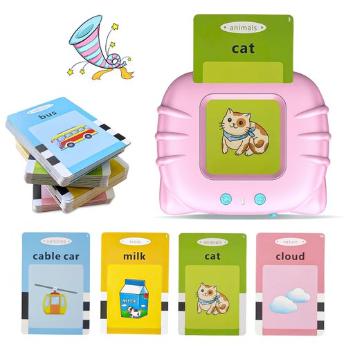 Talking Flash Cards for 3-6 Kids Sight Words EducationalToys,Makolle Toddler Learning Toys Speech Therapy Sensory Toys for Autistic Children 224 Sight Words Flashcards Toys Birthday Gifts for Boy Girl