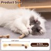 COSOWO 6 Pack Silvervine Cat Chew Toys, Natural Silvervine Sticks for Indoor Cats, Interactive Cats Dental Toy for Teeth Cleaning, Treat Catnip Toy for Kitten