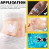 Mardatt 130Pcs 4 Size Waterproof Stretch Adhesive Bandage Assortment Set, Clear Tattoo Protection Film Transparent Adhesive Bandages Dressing Tape Tattoo Aftercare Wrap for Shower