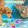 NHBTYKL Diving Gem Pool Toys 38 Acrylic Gems Colorful Diamonds Set Sinking Toy for Kids Marine Gemstone Underwater Diving Swim Toys for Birthday Swimming Pool Party Favors