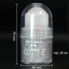 Body Glitter Roll on Festival Glitter Gel Makeup for Hair Face and Body Color Changing Glitter Gel Rave Party Makeup 25ml Sliver