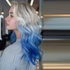 Temporary Blue Hair Wax, 4.23oz Instant Hairstyle Mud Cream, Natural Hair Coloring Wax Material Disposable Hair Styling Dye Ash (Blue, Dye Free) for Cosplay, Party, Masquerade, Christmas