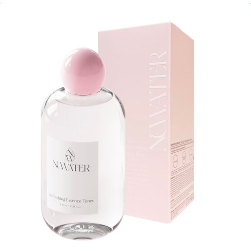 NOWATER Refreshing Essence Toner | Hydrating Facial Toner | Glass Skin Barrier | Hydrolyzed Collagen, Niacinamide, Glutathione | Korean Skin Care for Face (10.14 fl.oz)