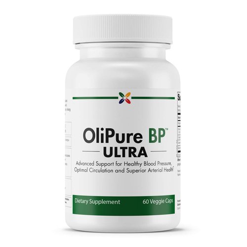 Stop Aging Now - OliPure BP Ultra with CoQ10 - Olive Leaf Extract with Black Pepper, Celery & Magnesium - Blood Pressure Support - Heart Health, Blood Flow & Blood Circulation Supplement - 60 Vcaps