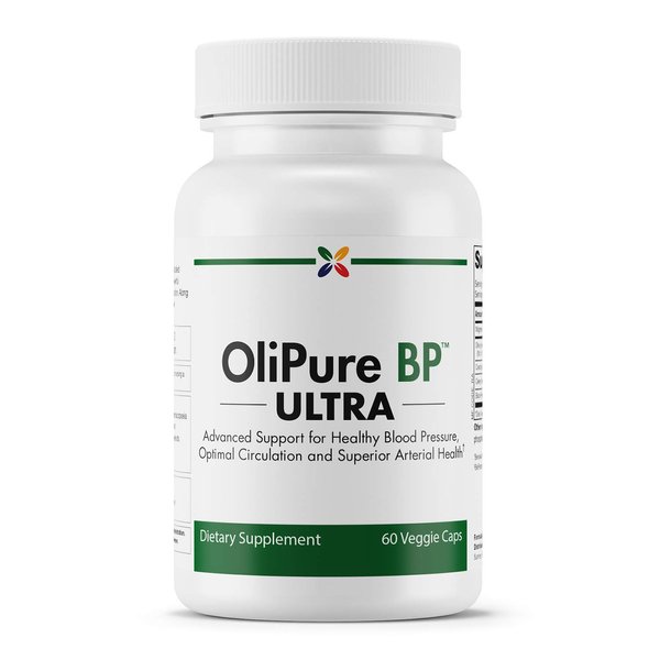 Stop Aging Now - OliPure BP Ultra with CoQ10 - Olive Leaf Extract with Black Pepper, Celery & Magnesium - Blood Pressure Support - Heart Health, Blood Flow & Blood Circulation Supplement - 60 Vcaps