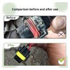 Suvnie 2 PCS 9005 9006 9012 HB3 HB4 Female Adapter Wiring Harness Sockets Wire, Car Lampholder Wire for Headlights and Fog Lights, Headlamp Fog Light Harness Connector Replacement
