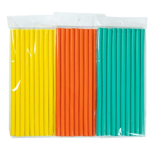 3Pack Flexible Curling Hair Rods Soft Foam Hair Rollers Twist-Flex Foam Hair Curlers No Heat Spiral Curlers for Long Medium Short Hair(Diameter 1.0cm,30Rods)