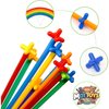 MOTTOYS 500 Pcs Fort Building Kit - 250 Sticks, 250 Connectors Straw Constructor Toys STEM Building Toys - Creative Indoor Buildable Kit for Kid - Outdoor Toys for Kid Ages 4-8 - DIY Interlocking Toys