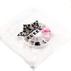 PUEEN 3D Nail Charms Wheel of 24pcs Resin & Alloy Rhinestones Nail Art Decoration Bow Flower DIY for Nails & Cell Phones-BH000348