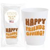 Friendsgiving Cups Disposable - Set of 12 - Happy Friendsgiving Decorations, Friendsgiving Party Ideas and Supplies, Friendsgiving Party Favors for Adults, Funny Thanksgiving Cups or Glasses