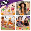 ArtCreativity DIY Halloween Foam Monster Craft Kit - 12 Sets - Mess-Free Halloween Craft Kits - Classroom and Halloween Party Activity for Kids
