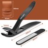 Upgrade Your Grooming Game with Stylish Nail Clippers and Toenail Clippers,Nail Clippers for Men,Toe Nail Clippers with Catcher,Nail File with a Nice Case