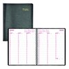 Brownline 2018 Weekly Appointment Book, Twin-Wire with Soft Black Cover, English, 11 x 8-1/2 (CB950.BLK-2018)
