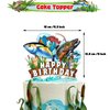 Gone Fishing Party Supplies Set Includes Fishing Banner, Paper Garlands, Cupcake & Cake Topper, Balloons, Fishing Theme Party for Kids Teens Adults Birthday Party Decorations