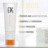 GK HAIR Global Keratin ThermalStyleHer Hair Cream (3.4 Fl Oz/100ml) - Thermal Styling Blow Dry Heat Protectant Cream - Anti Frizz Damage Protection Styling Cream for All Hair Types