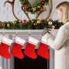 Christmas Stocking Holders for Mantle,6 Pack Adjustable Stocking Holder Non-Skid Stocking Hangers Lightweight Stocking Hooks for Fireplace,Mantel Stocking Holders Clip for Xmas Home Party Decoration