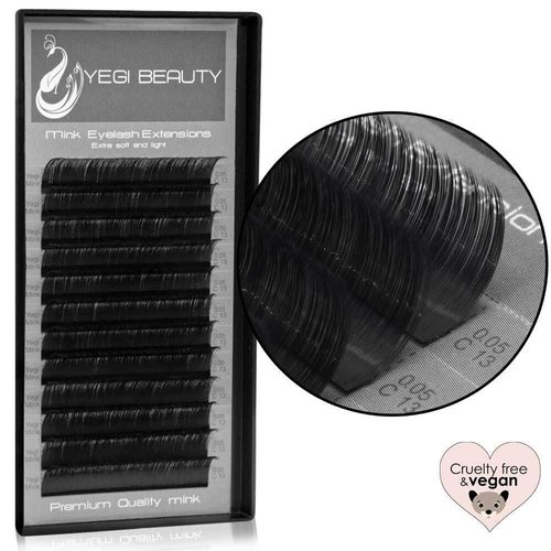 Mink Lashes (Vegan) | 0.05 C 16mm-18mm (Mix Tray)