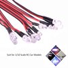 FPVKing 12 RC Car LED Lighting Kit Steering Brake Simulation Flash Light for 1/10 Scale Models Yokomo Tamiya HSP HPI AXIAL RC4WD Traxxas