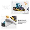 Construction Truck Blanket Boys Excavator Plush Throw Blanket Soft Fuzzy Flannel Tractor Blanket for Bed Couch Sofa Decor Blankets Trucks Car Lover Toddler Kids Blankets Gifts 60"x50"