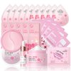 Cherry Blossom Skin Care Set, Sakura Stocking Stuffers for Teens Gift Set, Stocking Stuffers for Women, Travel Skincare Set With Cream,Serum,Eye Mask,Lip Mask,Toner,Cleanser,Sleep Mask,Mud Maks 24PCS