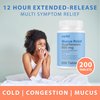 Curist Guaifenesin 600 mg Extended Release Tablets (200 Dye-Free Tablets) - Expectorant Mucus Relief, Generic Guaifenesin 600 mg, (Bulk Pack)