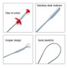 Kaxich Drain Clog Remover, 4pcs Stainless Steel Hair Catcher Clog Remover 23.6 Inch Spring Pipe Dredging Cleaning Tools Drain Relief Sewer Hair Cleaner for Kitchen Sink, Bathroom Tub, Toilet