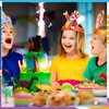 Woanger Circus Party Hats (32 Pcs), Cute Circus Crown Headbands with Ropes, Carnival Decorations for Kids Birthday Party Supply Costume